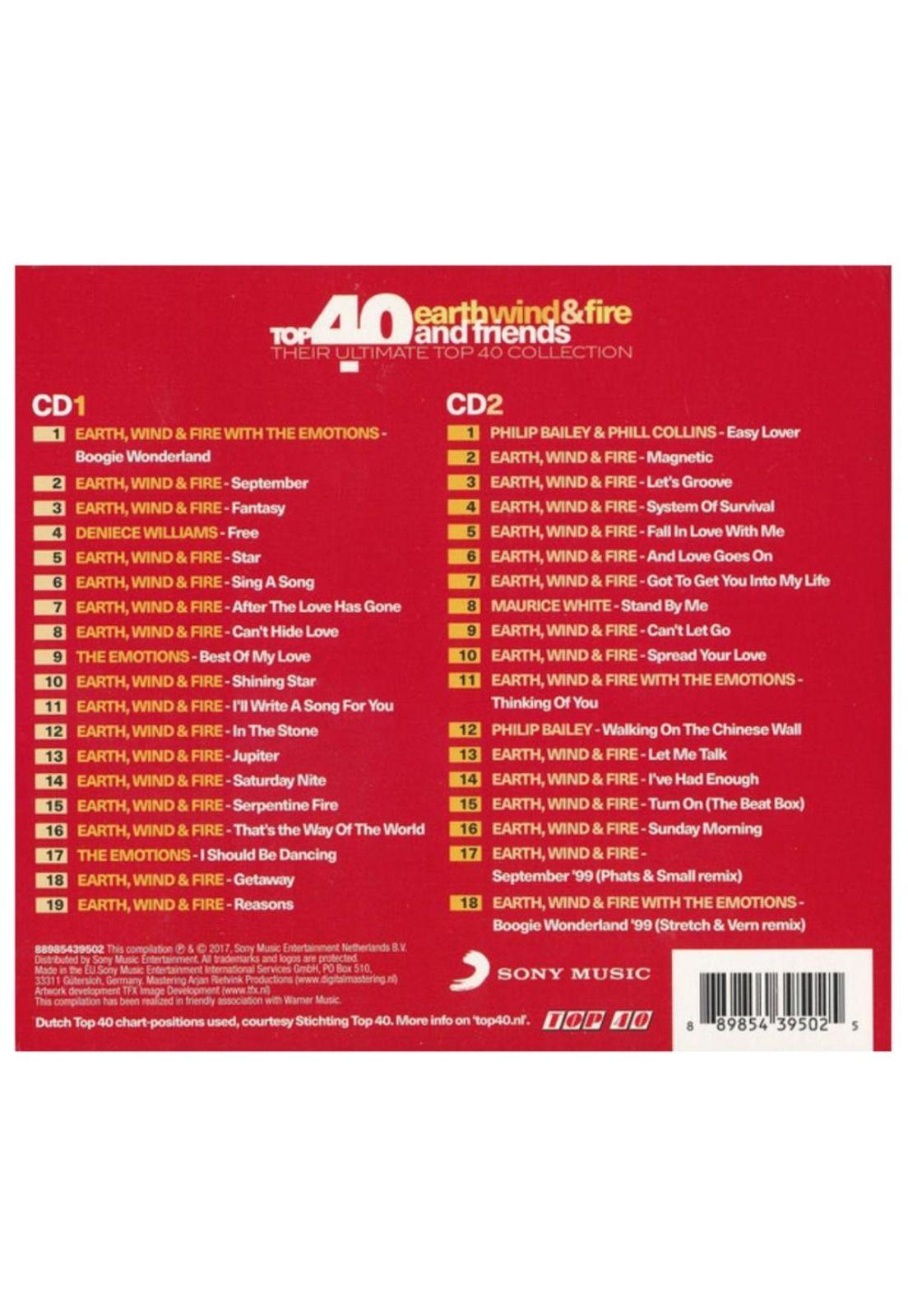 EARTH, WIND & FIRE & FRIENDS - TOP 40 TOP (2CD) | CD-1