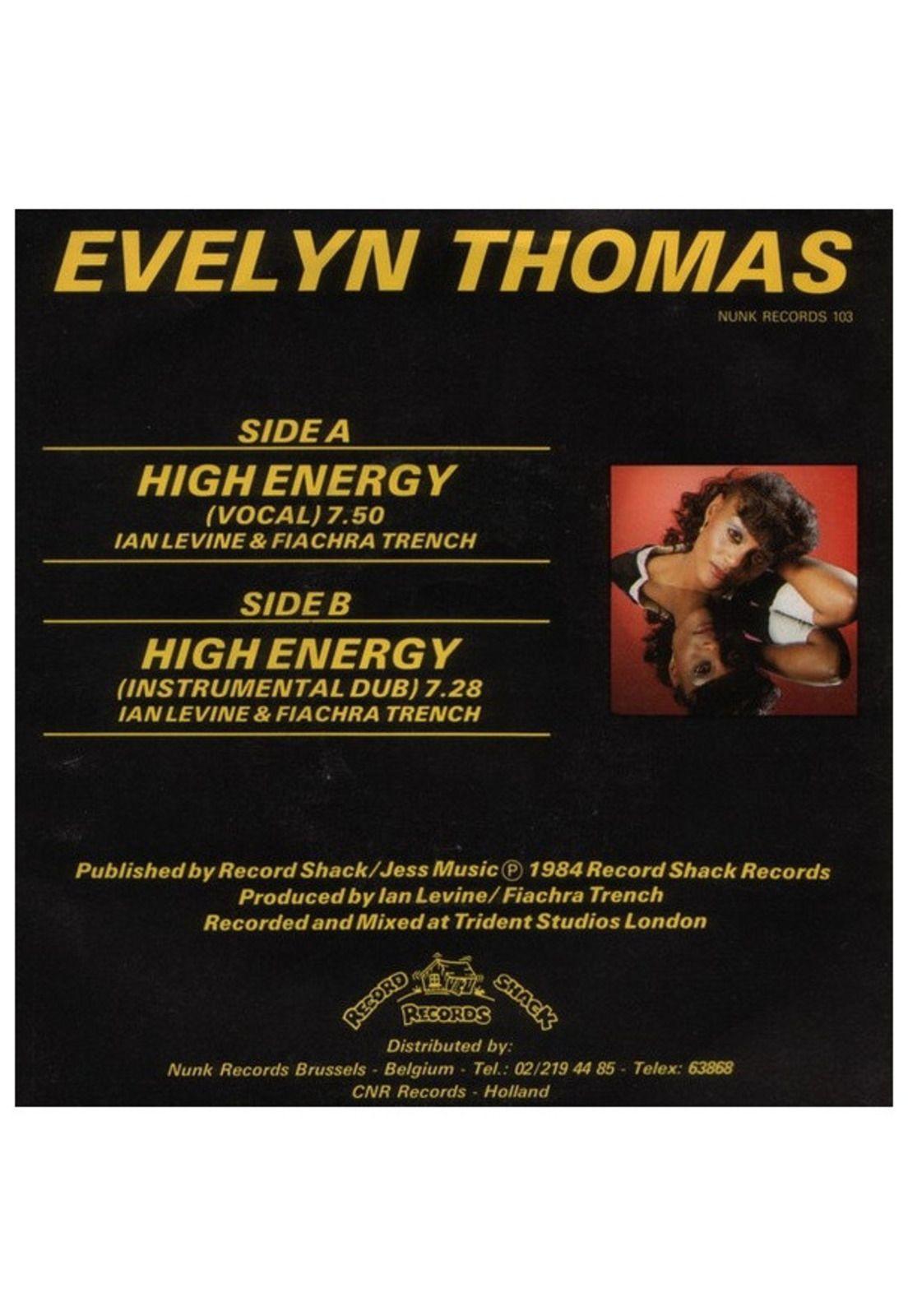 EVELYN THOMAS - HIGH ENERGY | 7" SINGLE USADO-1