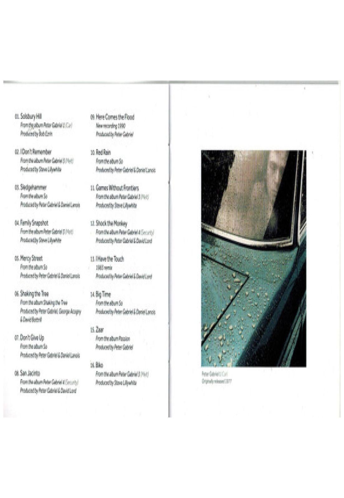 PETER GABRIEL  - SHAKING THE TREE: 6 GOLDEN GREATS | CD-3