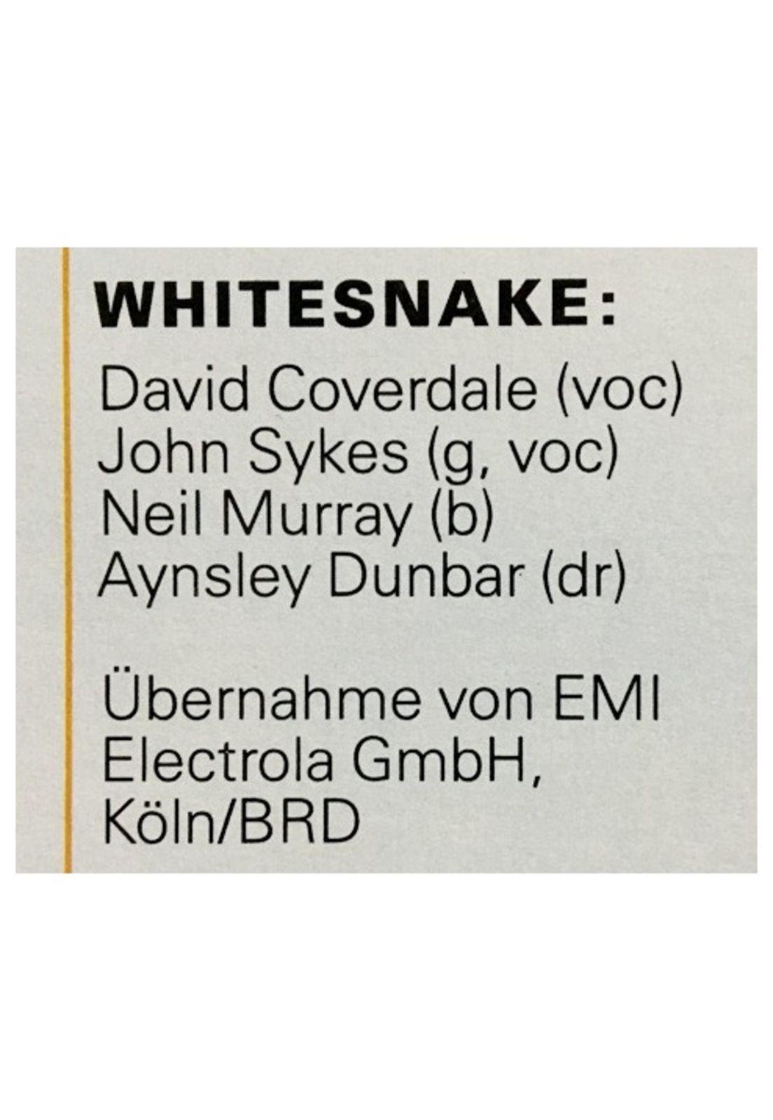 WHITESNAKE - WHITESNAKE: AMIGA COLLECTION | VINILO USADO-7