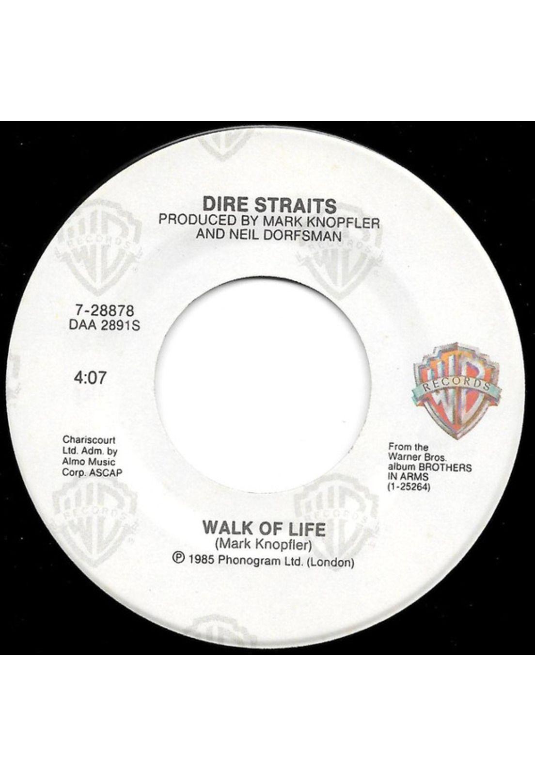 DIRE STRAITS - WALK OF LIFE | 7" SINGLE VINILO USADO-2