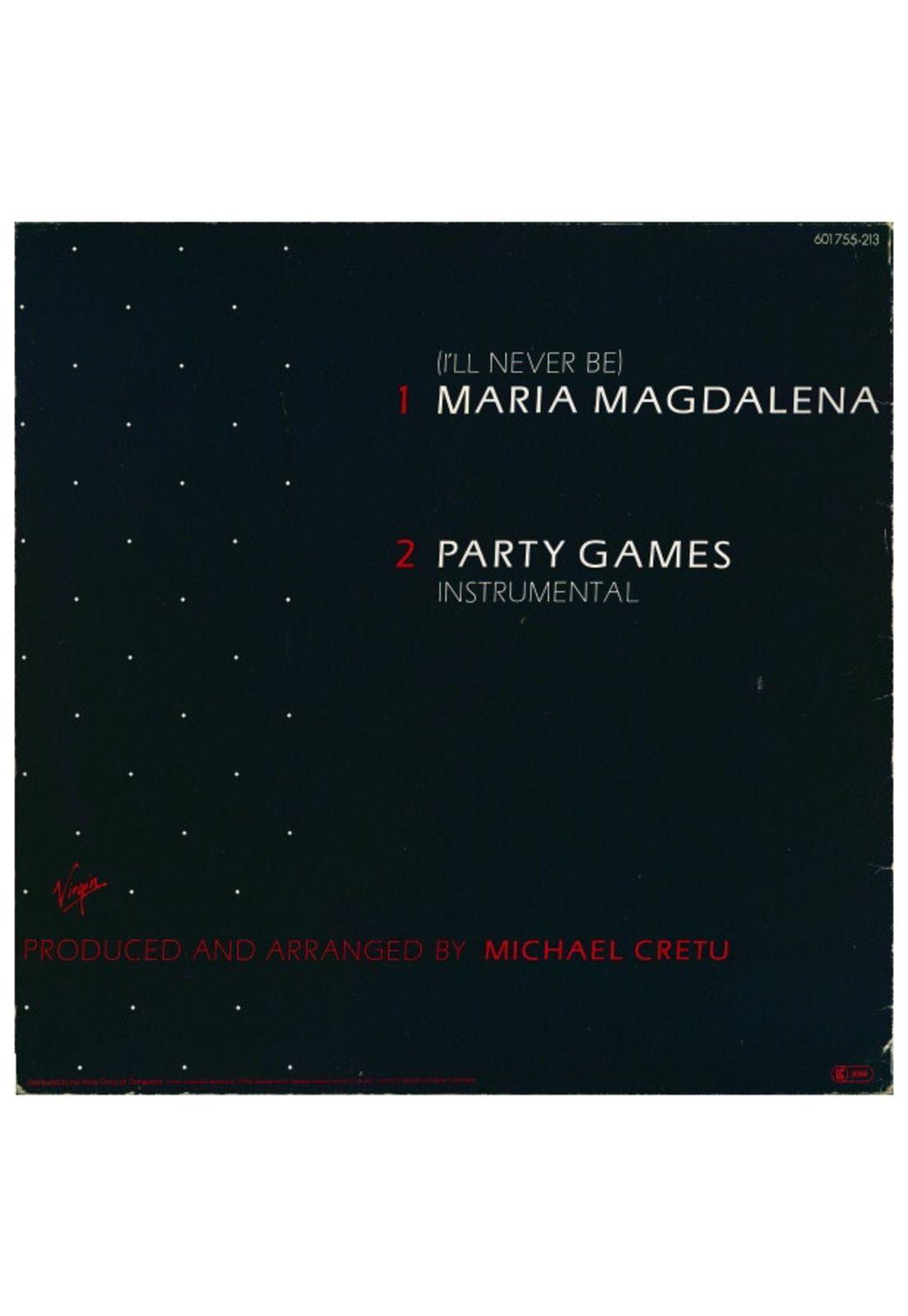 SANDRA - (I'LL NEVER BE) MARIA MAGDALENA  | 12" MAXI SINGLE VINILO USADO-1