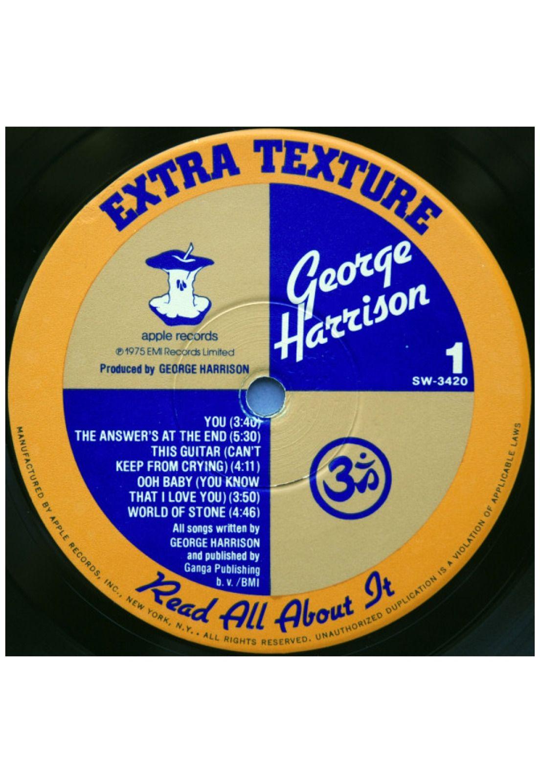 GEORGE HARRISON - EXTRA TEXTURE (READ ALL ABOUT IT) | VINILO USADO-2