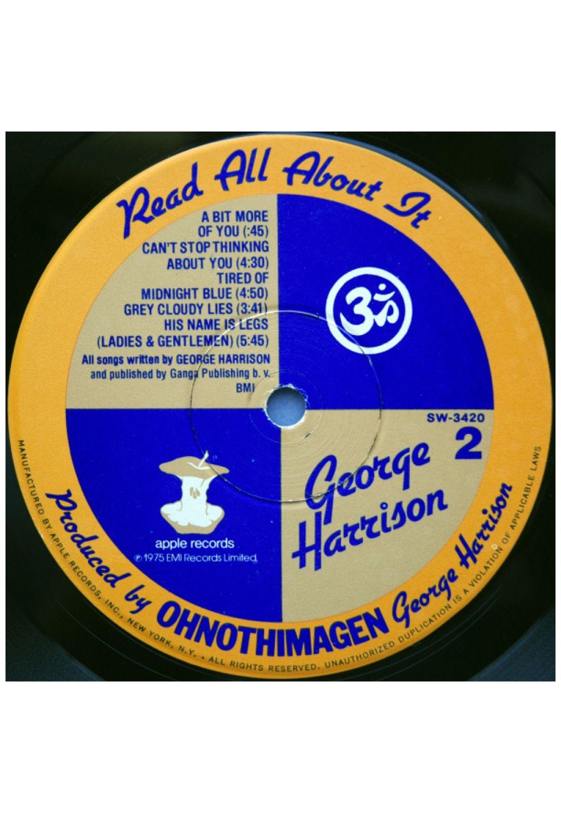 GEORGE HARRISON - EXTRA TEXTURE (READ ALL ABOUT IT) | VINILO USADO-3