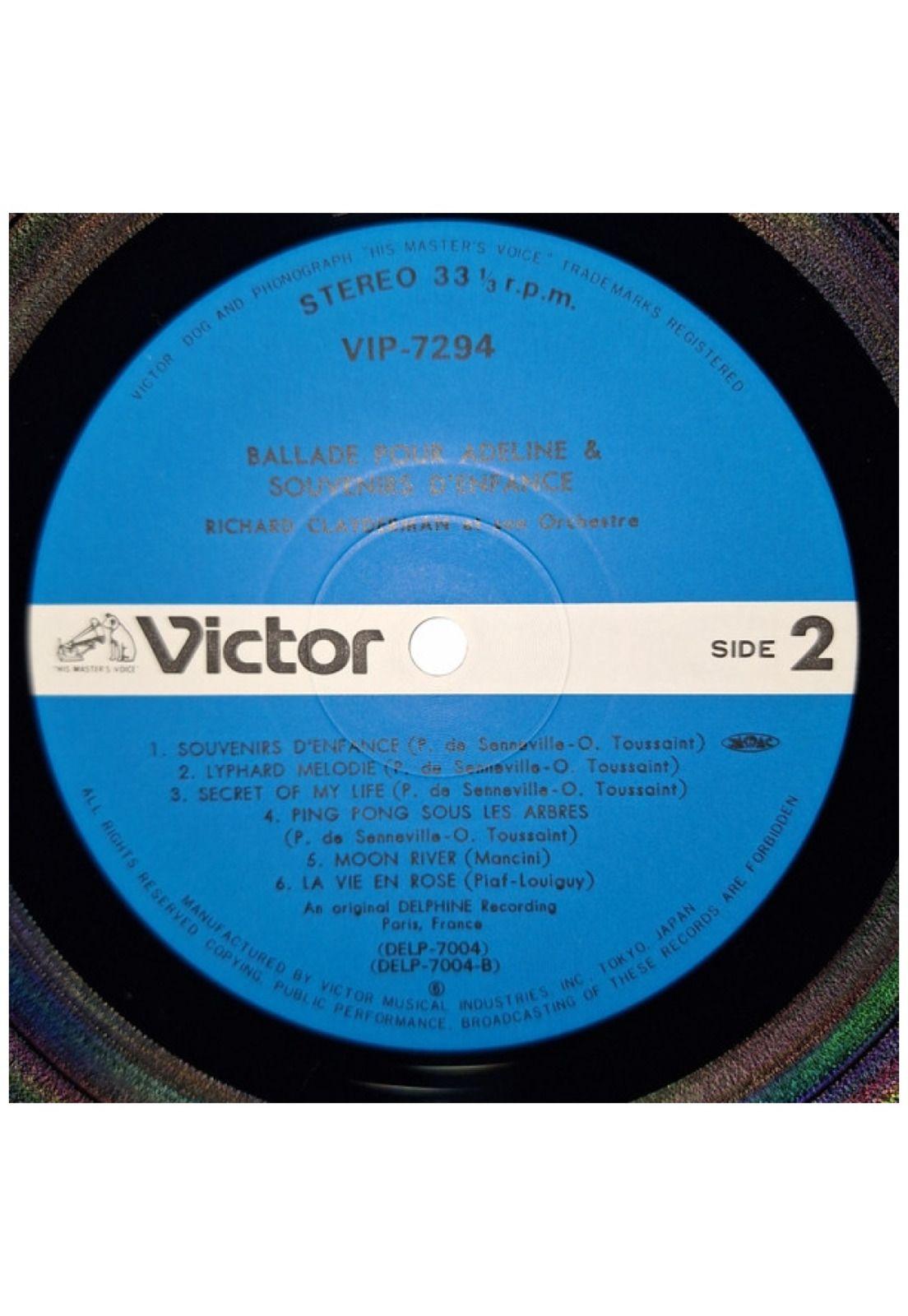 RICHARD CLAYDERMAN - BALLADE POUR ADELINE & SOUVENIRS D'ENFANCE (MADE IN JAPAN) | VINILO USADO-5