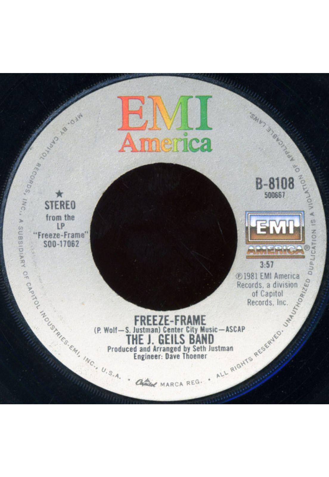 J. GEILS BAND - FREEZE-FRAME/FLAMETHROWER | 7" SINGLE VINILO USADO-2