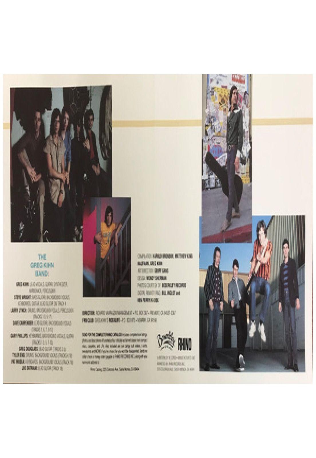 GREG KIHN BAND - KIHNSOLIDATION: THE BEST | CD USADO-1