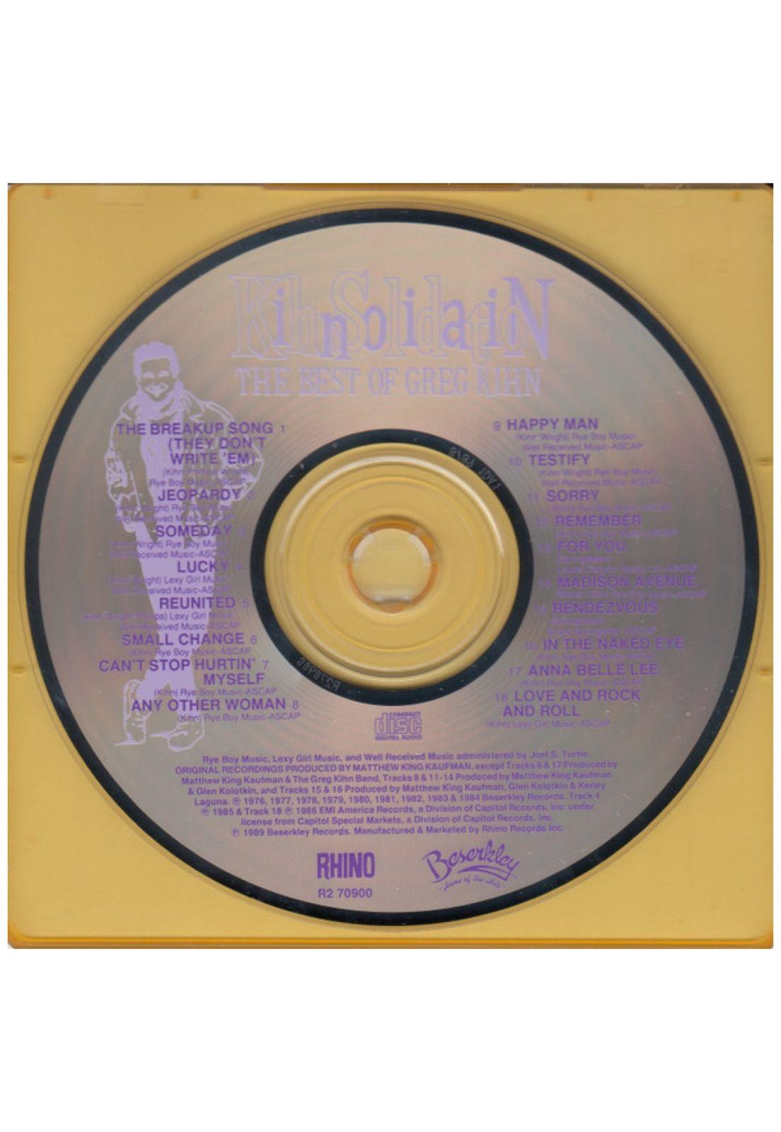 GREG KIHN BAND - KIHNSOLIDATION: THE BEST | CD USADO-4