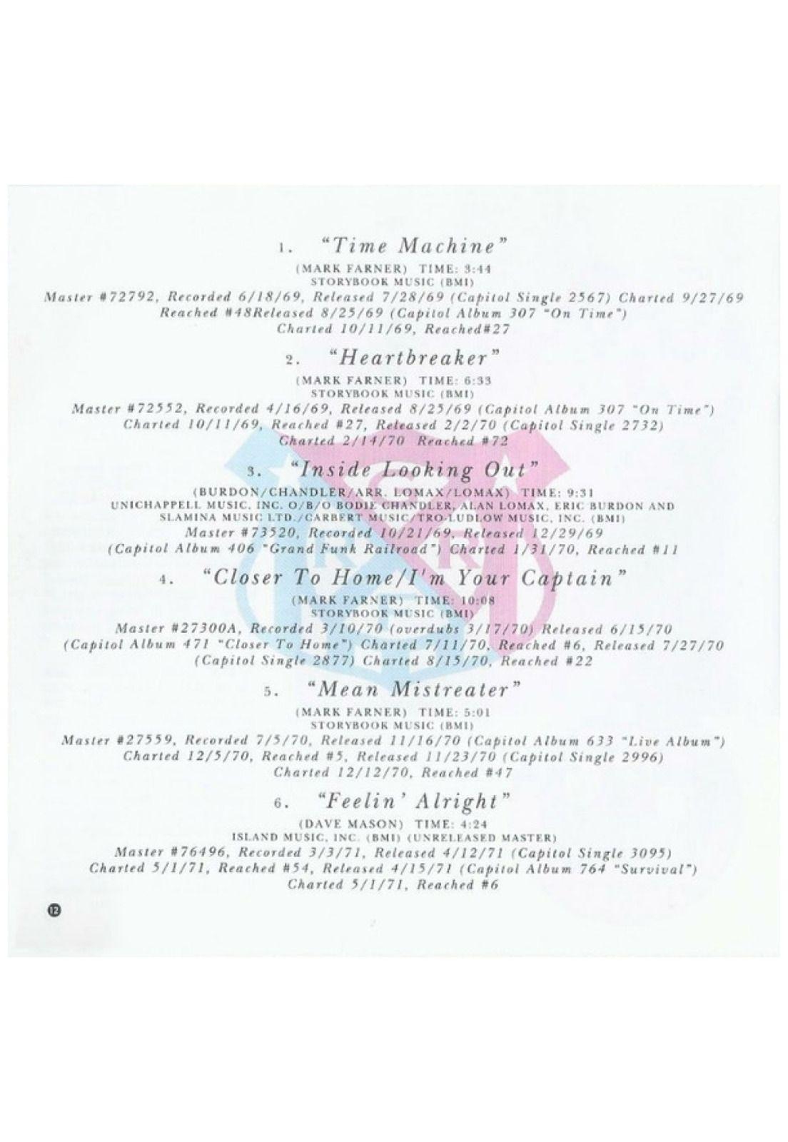 GRAND FUNK RAILROAD - CAPITOL COLLECTORS SERIES | CD USADO-4