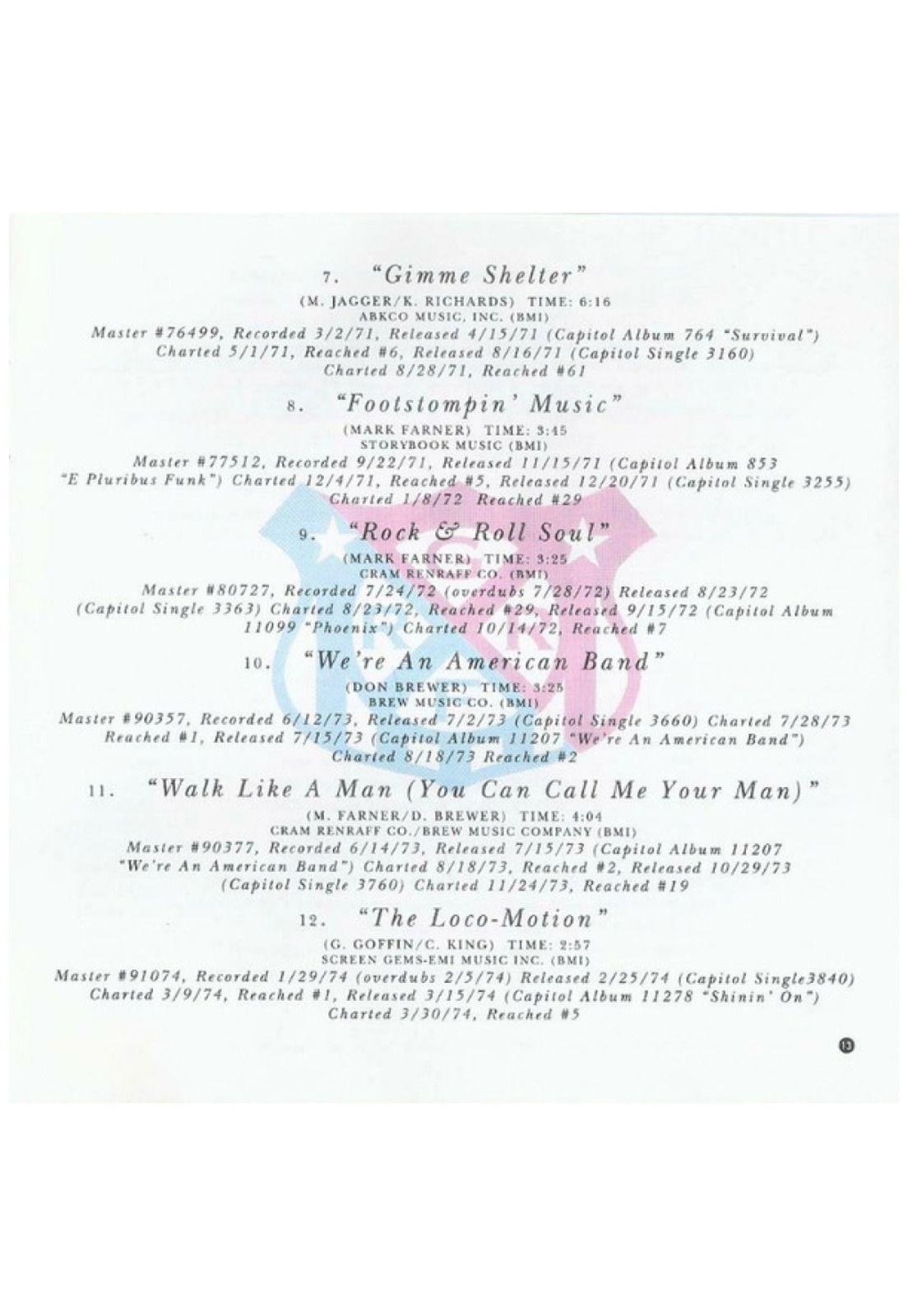 GRAND FUNK RAILROAD - CAPITOL COLLECTORS SERIES | CD USADO-5