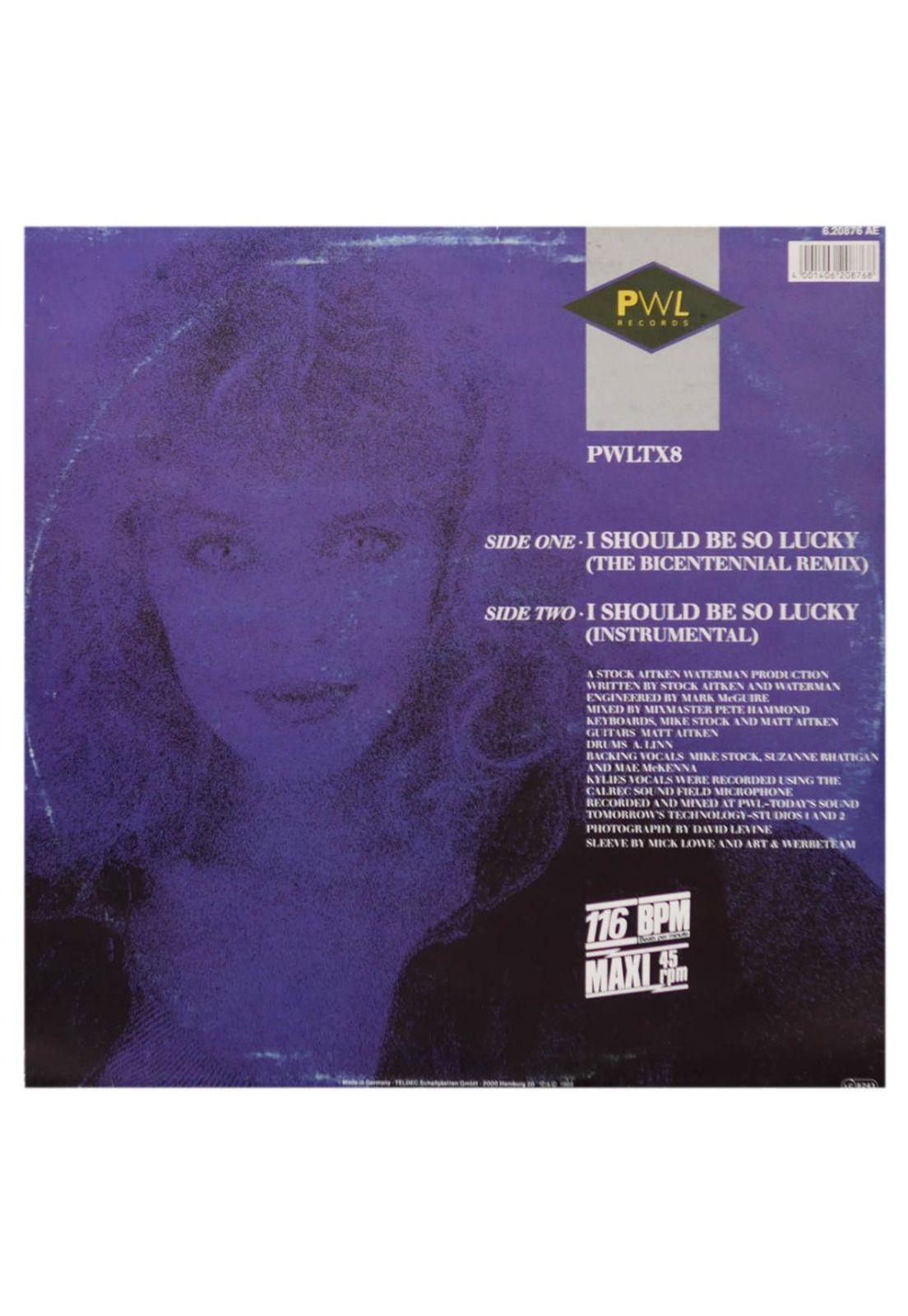 KYLIE MINOGUE - I SHOULD BE SO LUCKY | 12" MAXI SINGLE USADO-2