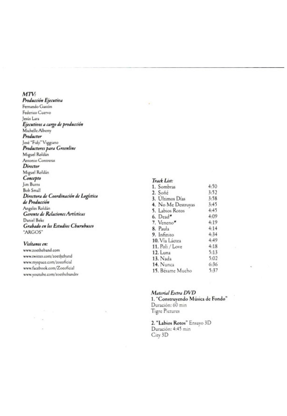 ZOE - MTV UNPLUGGED (CD+DVD) | CD-6