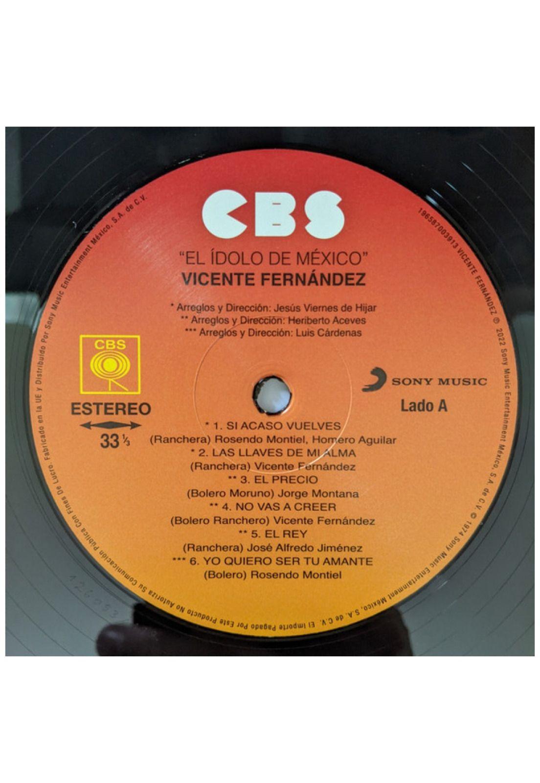 VICENTE FERNANDEZ - EL IDOLO DE MEXICO | VINILO-4