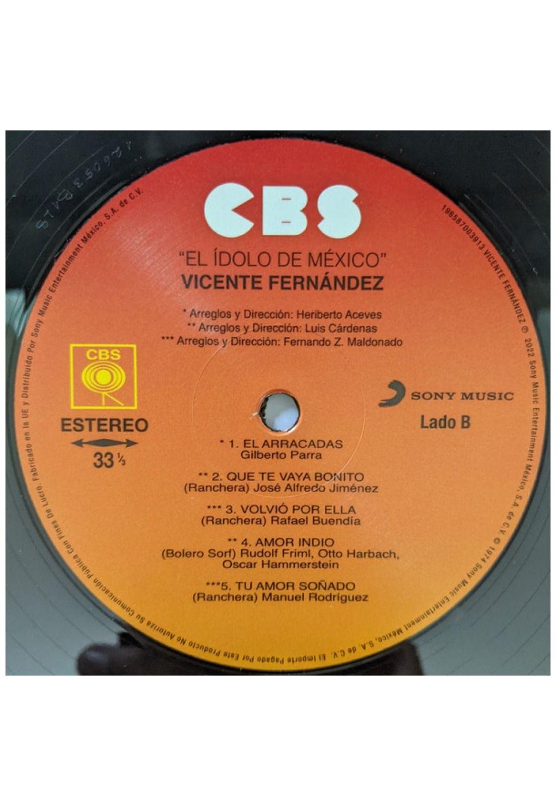 VICENTE FERNANDEZ - EL IDOLO DE MEXICO | VINILO-5