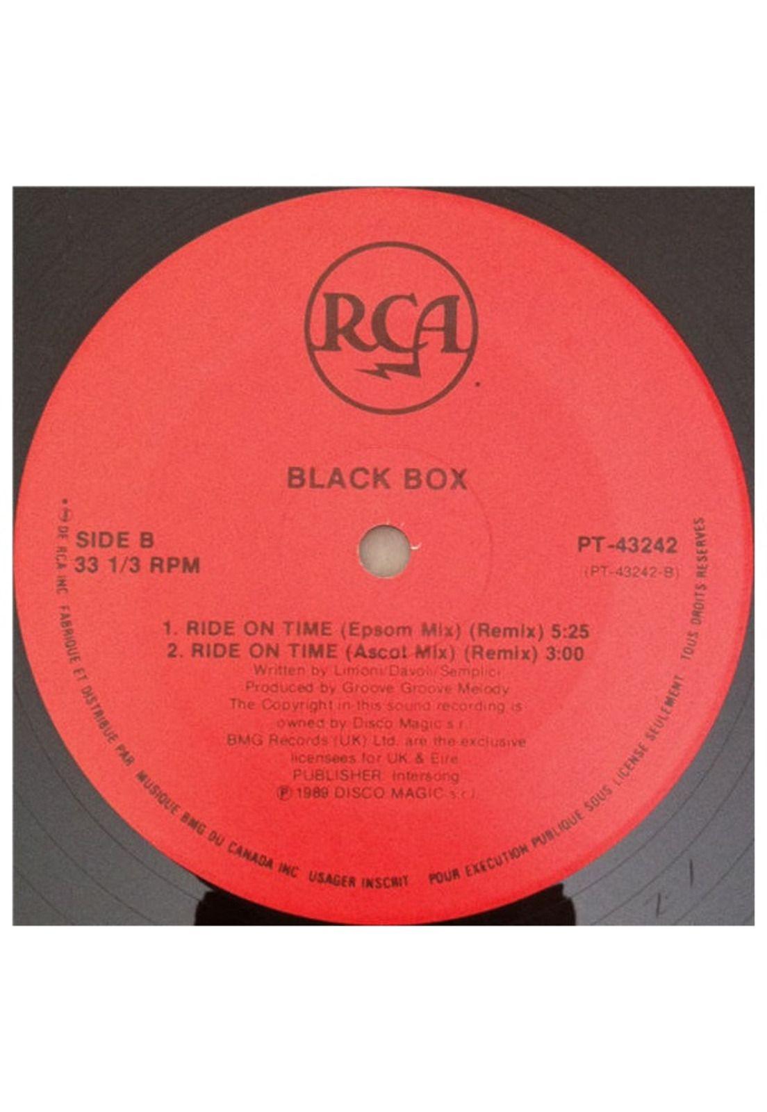 BLACK BOX - RIDE ON TIME | 12" MAXI SINGLE USADO-2