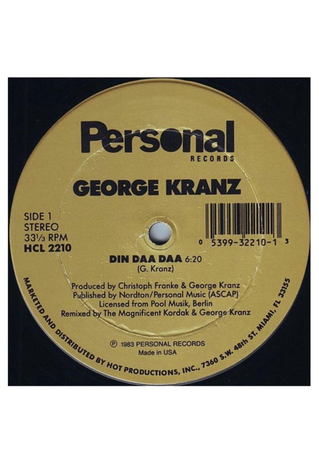 GEORGE KRANZ - DIN DAA DAA | 12" MAXI SINGLE VINILO-1