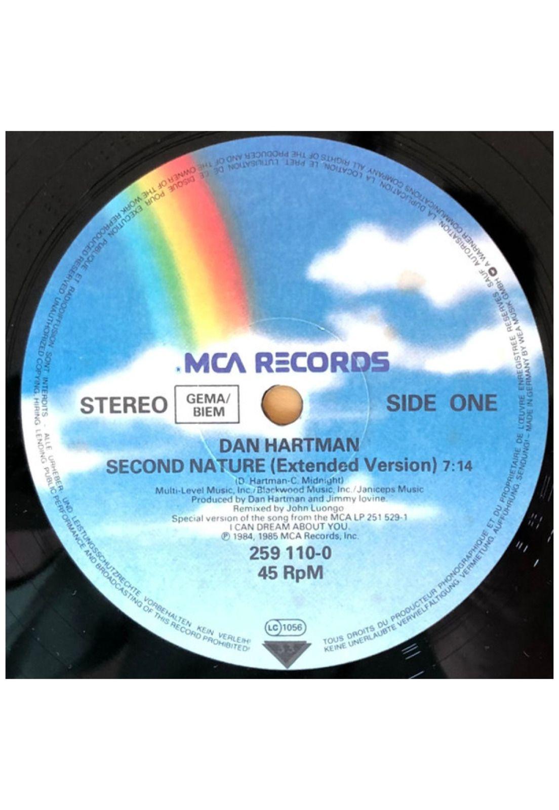 DAN HARTMAN - SECOND NATURE | 12" MAXI SINGLE VINILO USADO-2