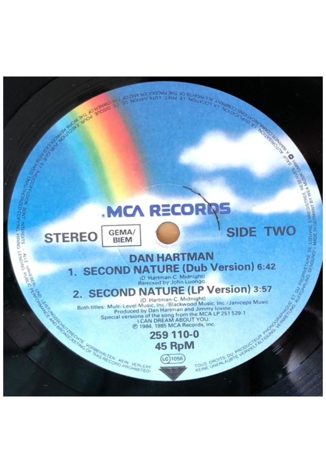 DAN HARTMAN - SECOND NATURE | 12" MAXI SINGLE VINILO USADO-3