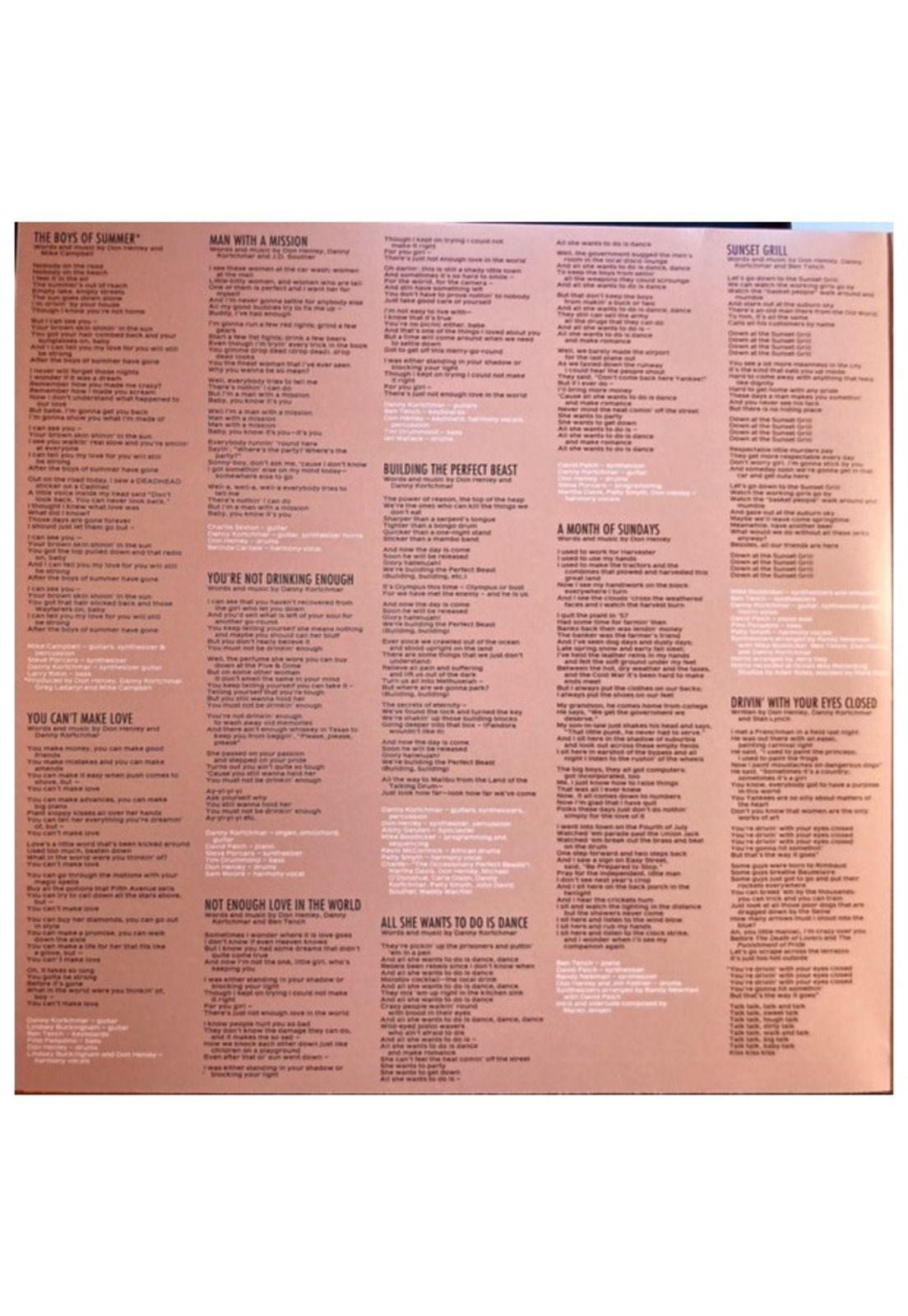 DON HENLEY - BUILDING THE PERFECT BEAST (40TH ANNIVERSARY) (2LP) | VINILO-3