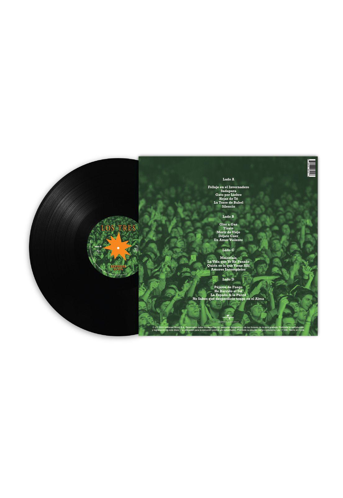 LOS TRES - REVUELTA EN VIVO (2LP) | VINILO-2