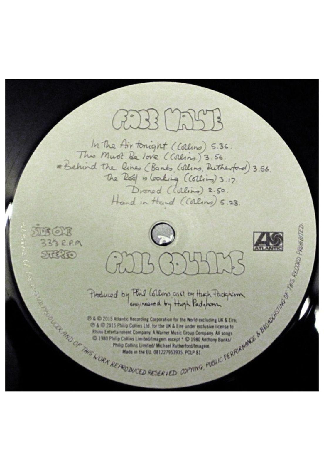 PHIL COLLINS - FACE VALUE | VINILO-3