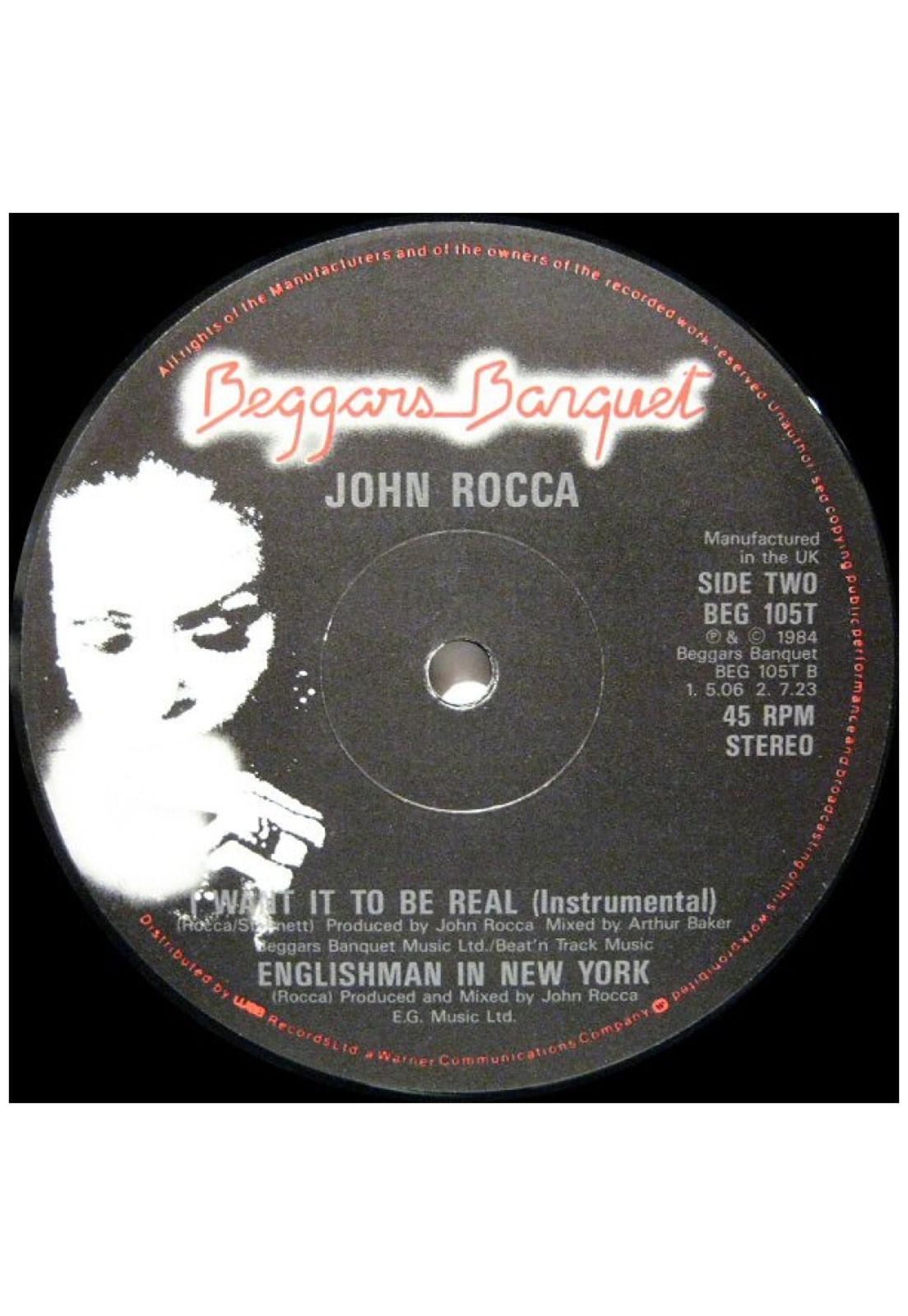 JOHN ROCCA - I WANT IT TO BE REAL | 12" MAXI SINGLE VINILO USADO-3