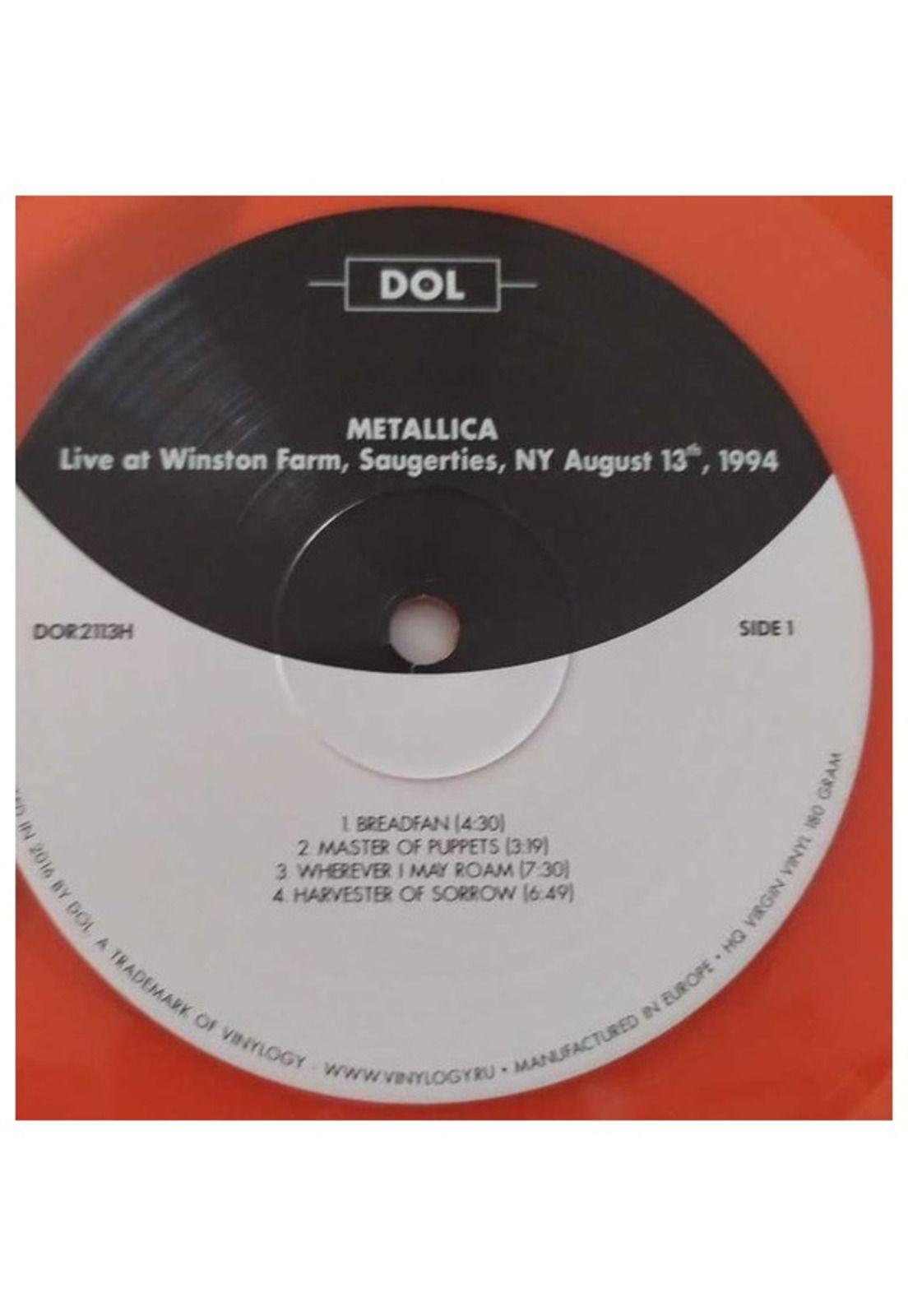 METALLICA - LIVE AT WINSTON FARM SAUGERTIES: NY AUGUST 13 1994 (ORANGE VINYL) | VINILO-5