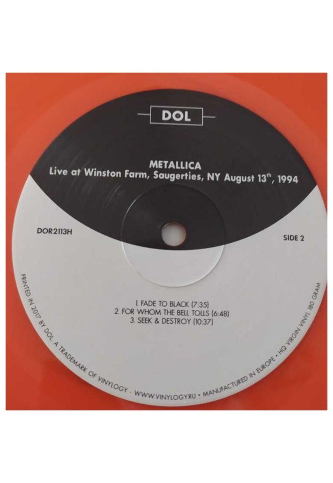 METALLICA - LIVE AT WINSTON FARM SAUGERTIES: NY AUGUST 13 1994 (ORANGE VINYL) | VINILO-6