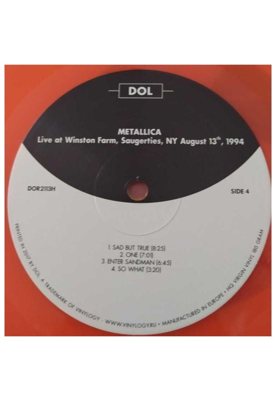 METALLICA - LIVE AT WINSTON FARM SAUGERTIES: NY AUGUST 13 1994 (ORANGE VINYL) | VINILO-8