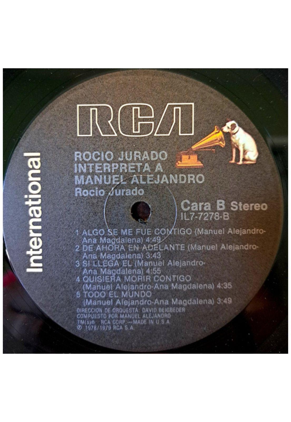 ROCIO JURADO - INTERPRETA A MANUEL ALEJANDRO | VINILO USADO-3