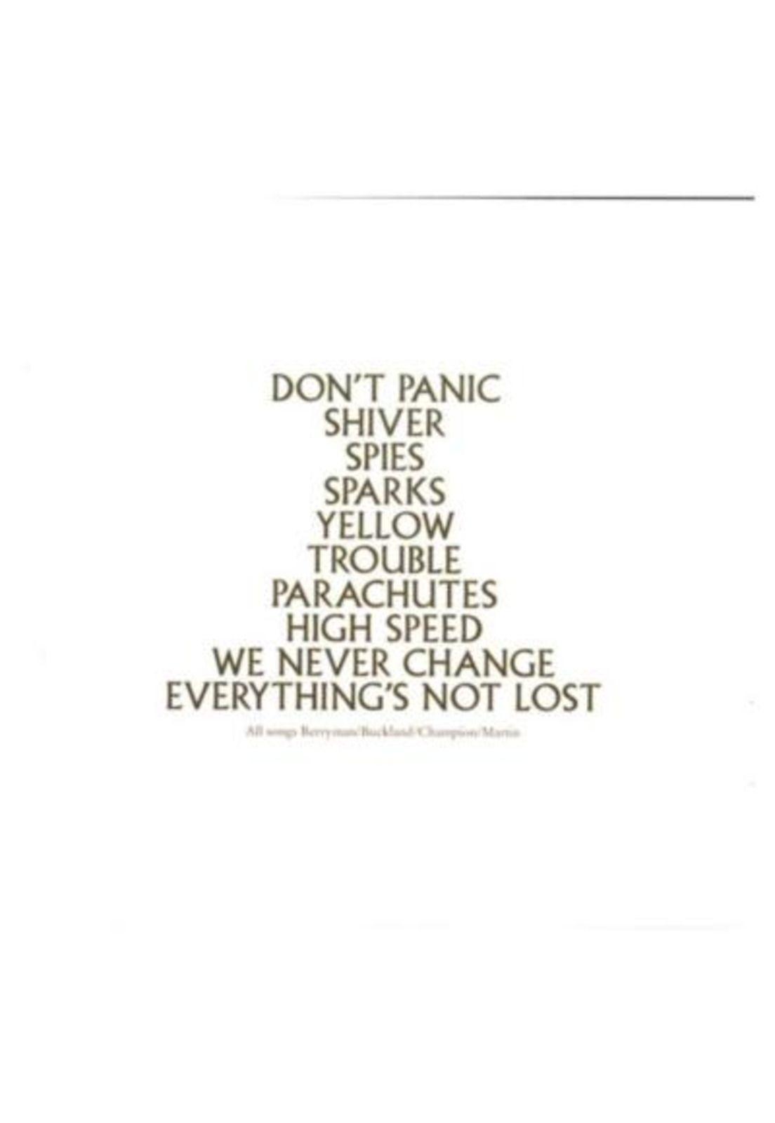 COLDPLAY - PARACHUTES | CD-3