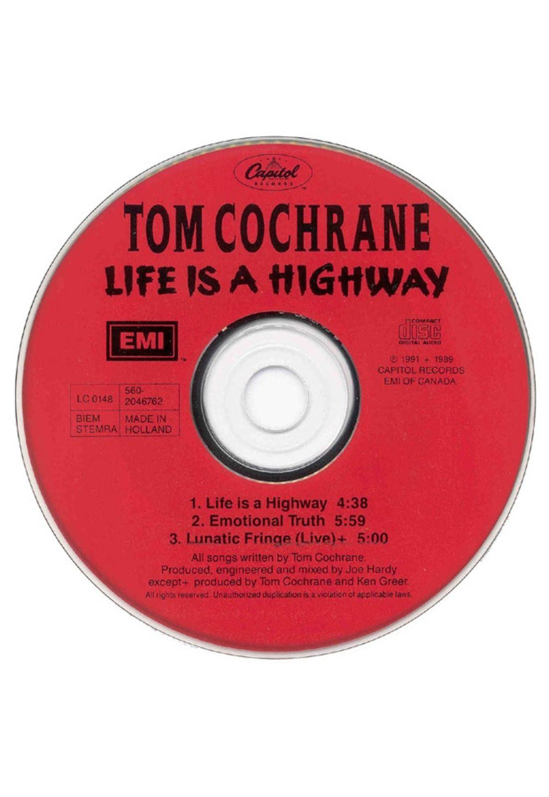 TOM COCHRANE - LOVE IS A HIGHWAY | CD SINGLE USADO-2