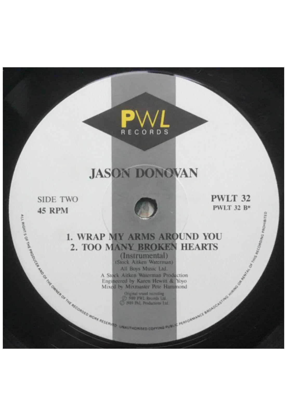 JASON DONOVAN - TOO MANY BROKEN HEARTS | 12" MAXI SINGLE VINILO USADO-5