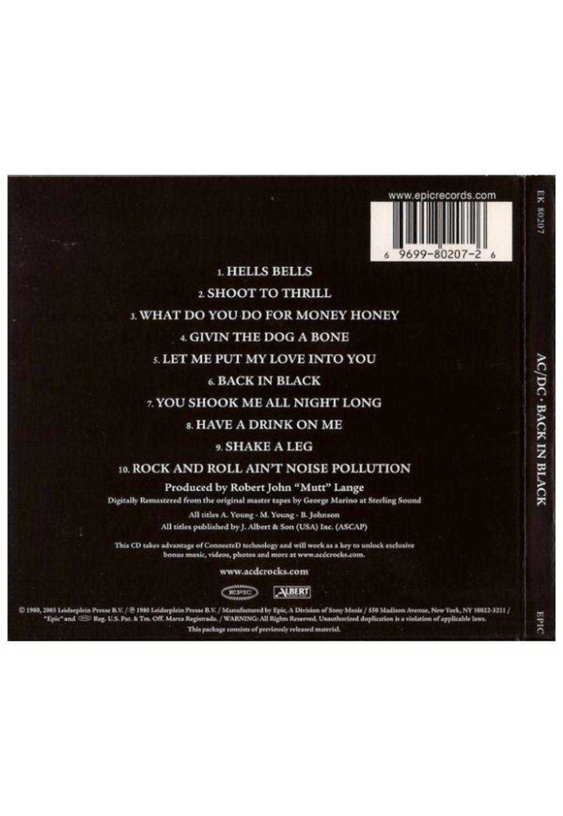 AC/DC - BACK IN BLACK  | CD-1