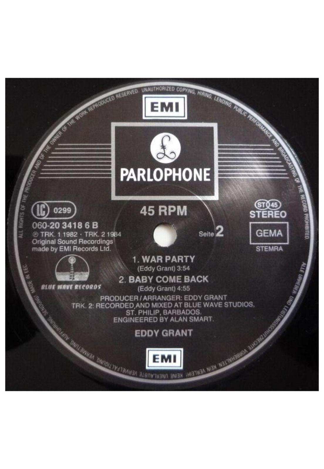 EDDY GRANT - BABY COME BACK | 12" MAXI SINGLE USADO-3