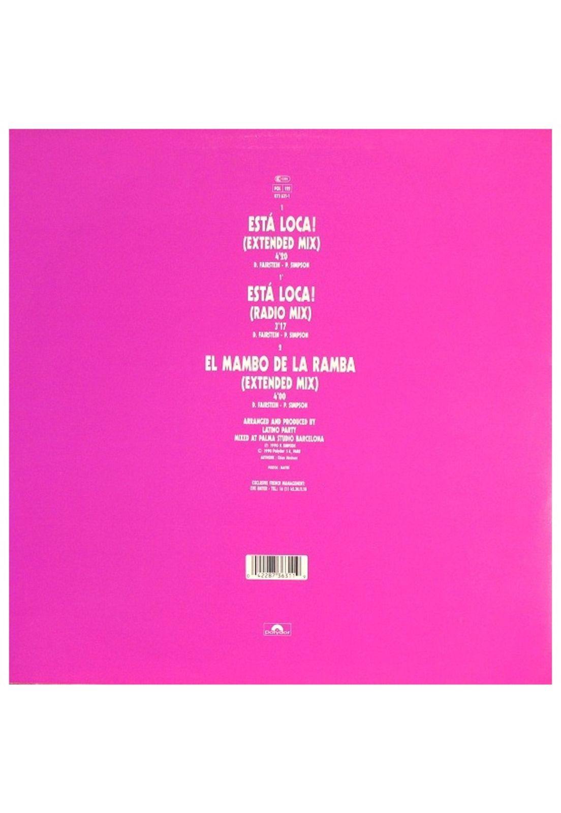 LATINO PARTY  - ESTA LOCA | 12" MAXI SINGLE VINILO USADO-1