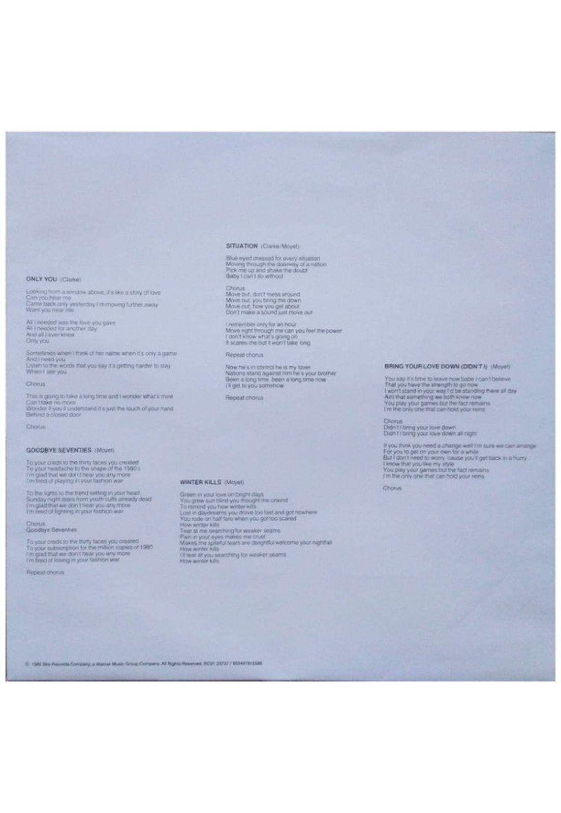 YAZOO - UPSTAIRS AT ERIC'S (ULTRA CLEAR VINYL) (2025) | VINILO-7