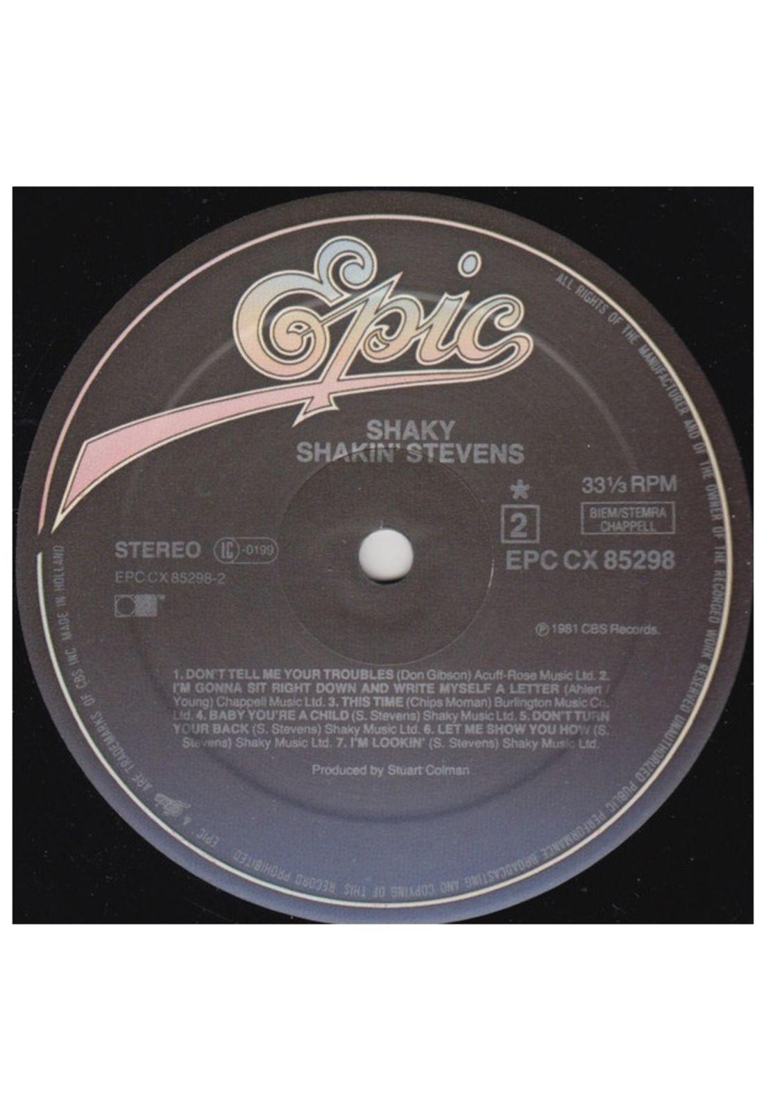 SHAKIN STEVENS - SHAKY | VINILO USADO-3