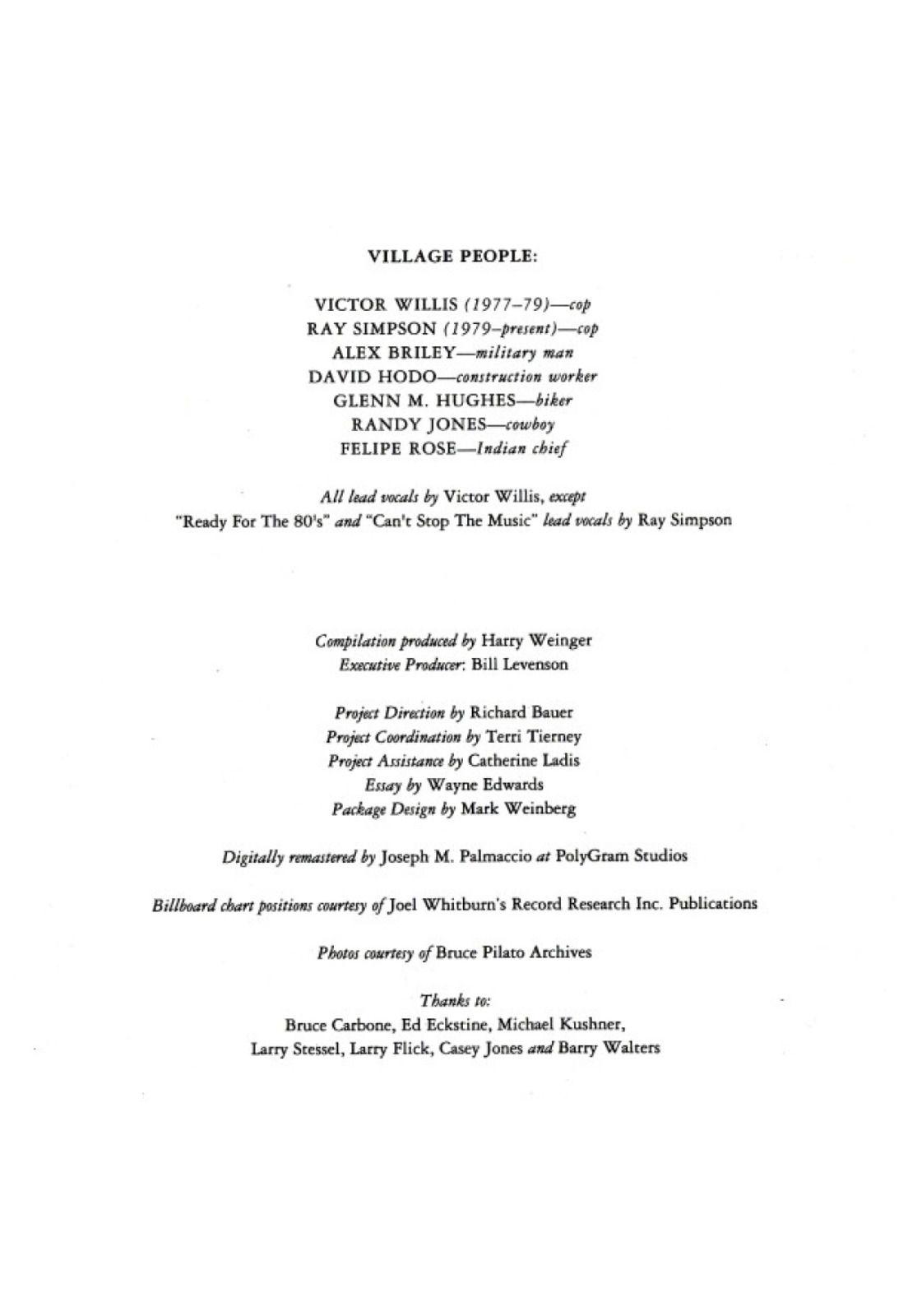 VILLAGE PEOPLE - THE BEST OF | CD USADO-4