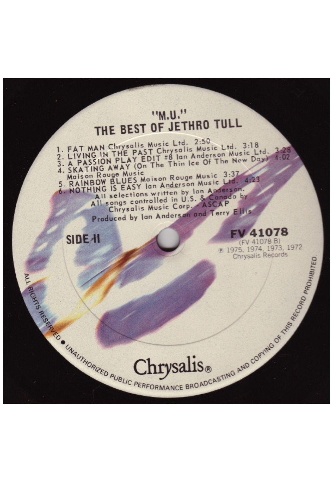 JETHRO TULL - "M.U.": THE BEST OF  | VINILO USADO-3