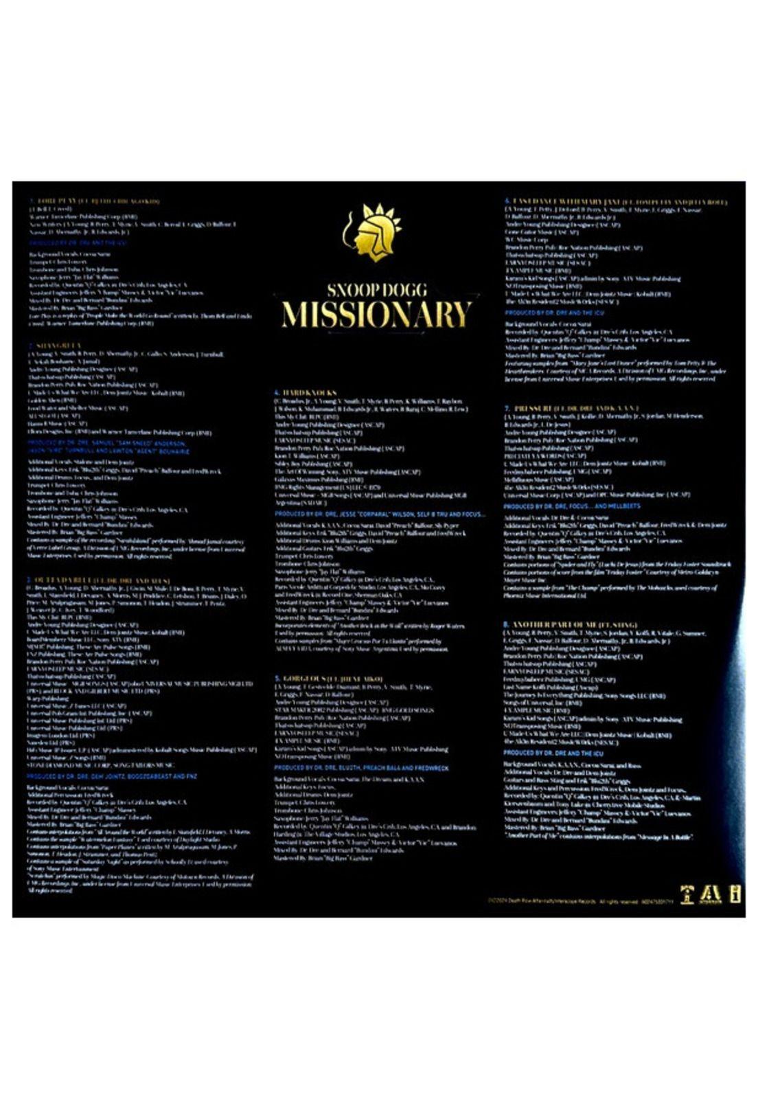 SNOOP DOGG - MISSIONATY (PICTURE DISC) | VINILO-3