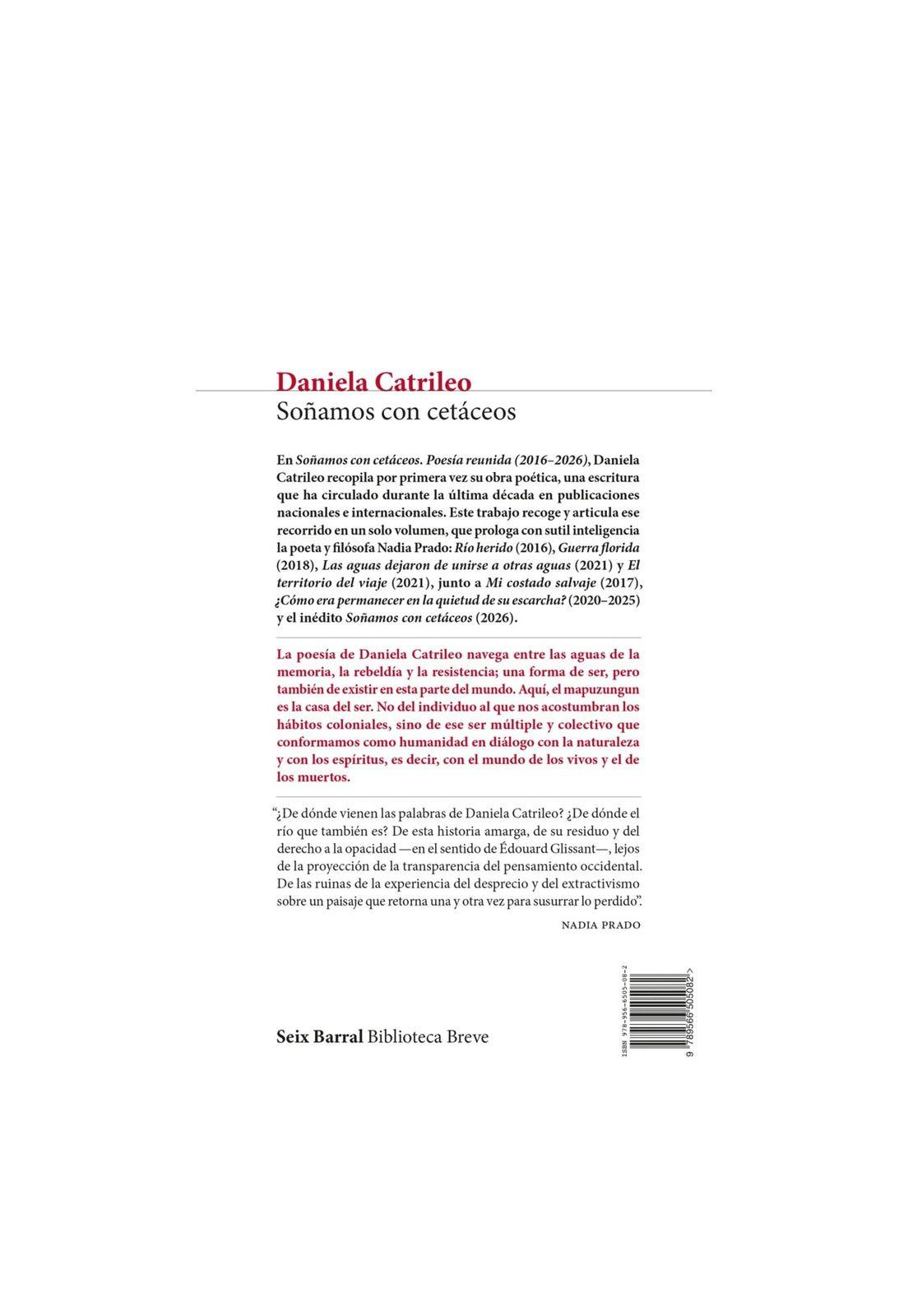 SOÑAMOS CON CETÁCEOS (TAPA RÚSTICA) - DANIELA CATRILEO | LIBRO-1