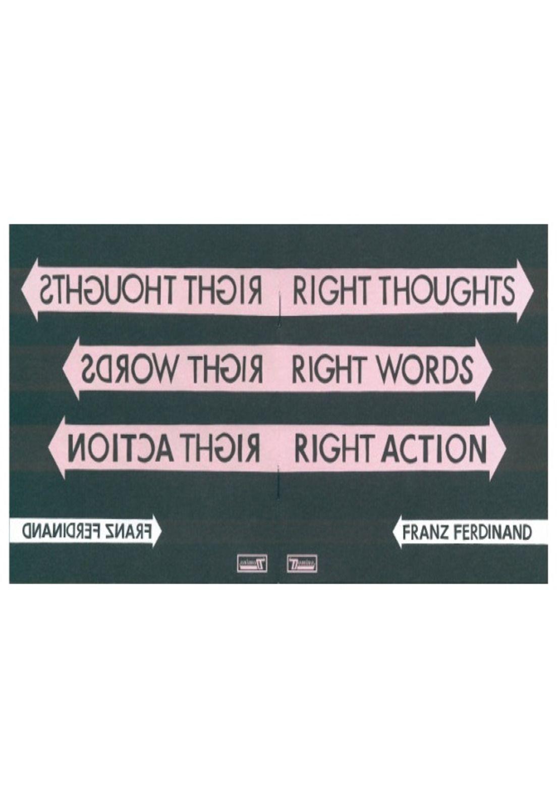 FRANZ FERDINAND - RIGHT THOUGHTS, RIGHT WORDS, RIGHT ACTION | CD-4