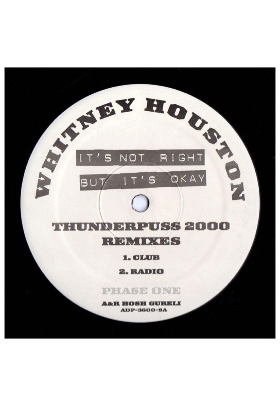 WHITNEY HOUSTON - IT'S NOT RIGHT BUT IT'S OK (REMIXES 2000) | 12" MAXI SINGLE USADO-0