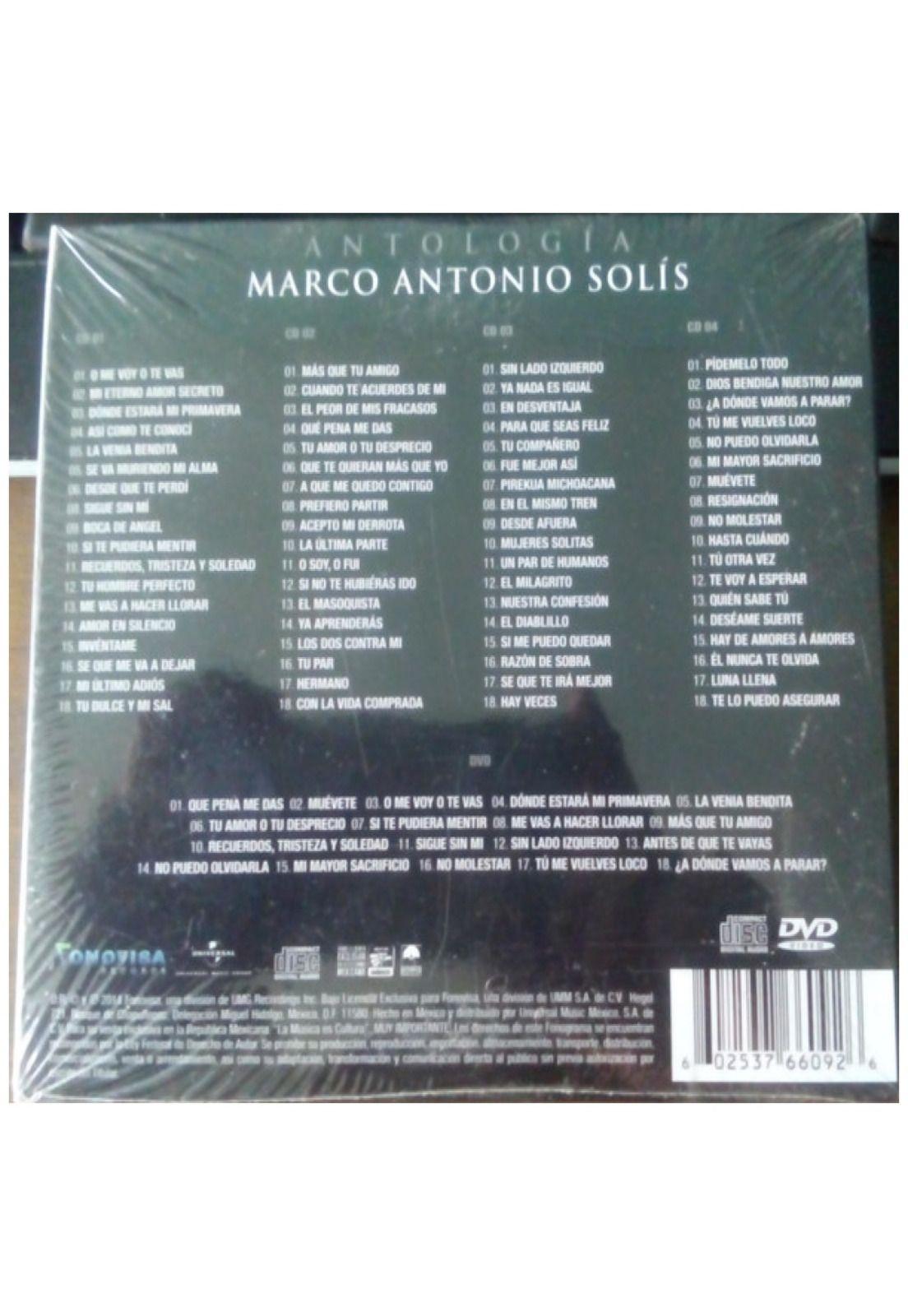 MARCO ANTONIO SOLIS - ANTOLOGIA (4CD+DVD) | CD-3