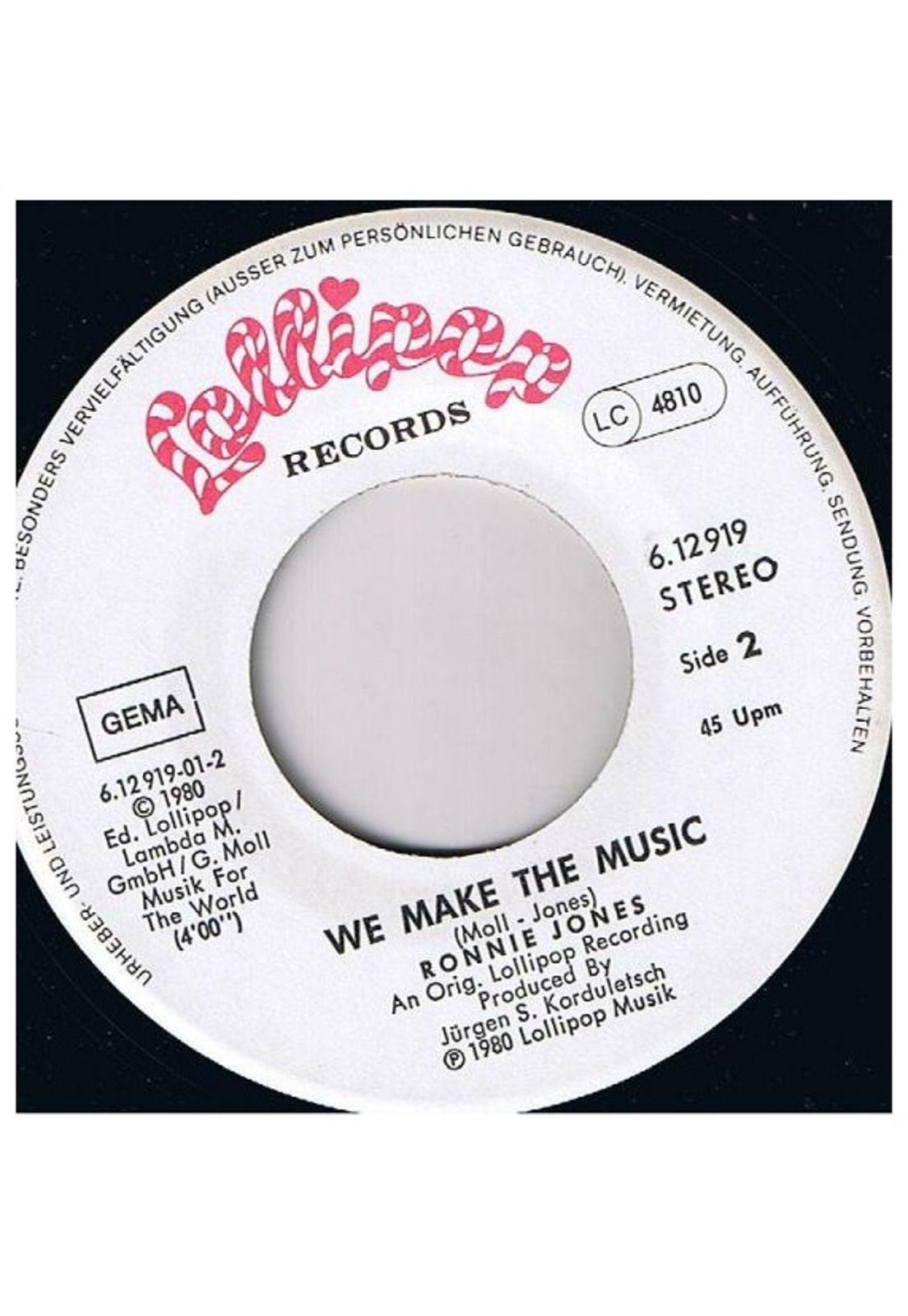 RONNIE JONES - VIDEO GAMES | 7'' SINGLE VINILO USADO-2