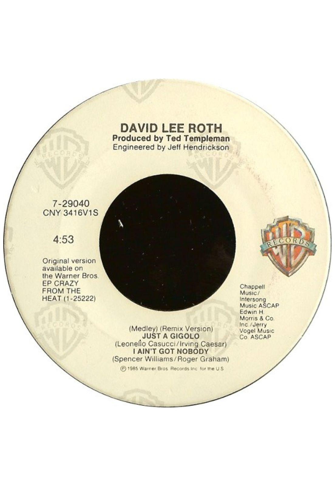 DAVID LEE ROTH - JUST A GIGOLO/I AIN'T GOT NOBODY | 7" SINGLE USADO-3