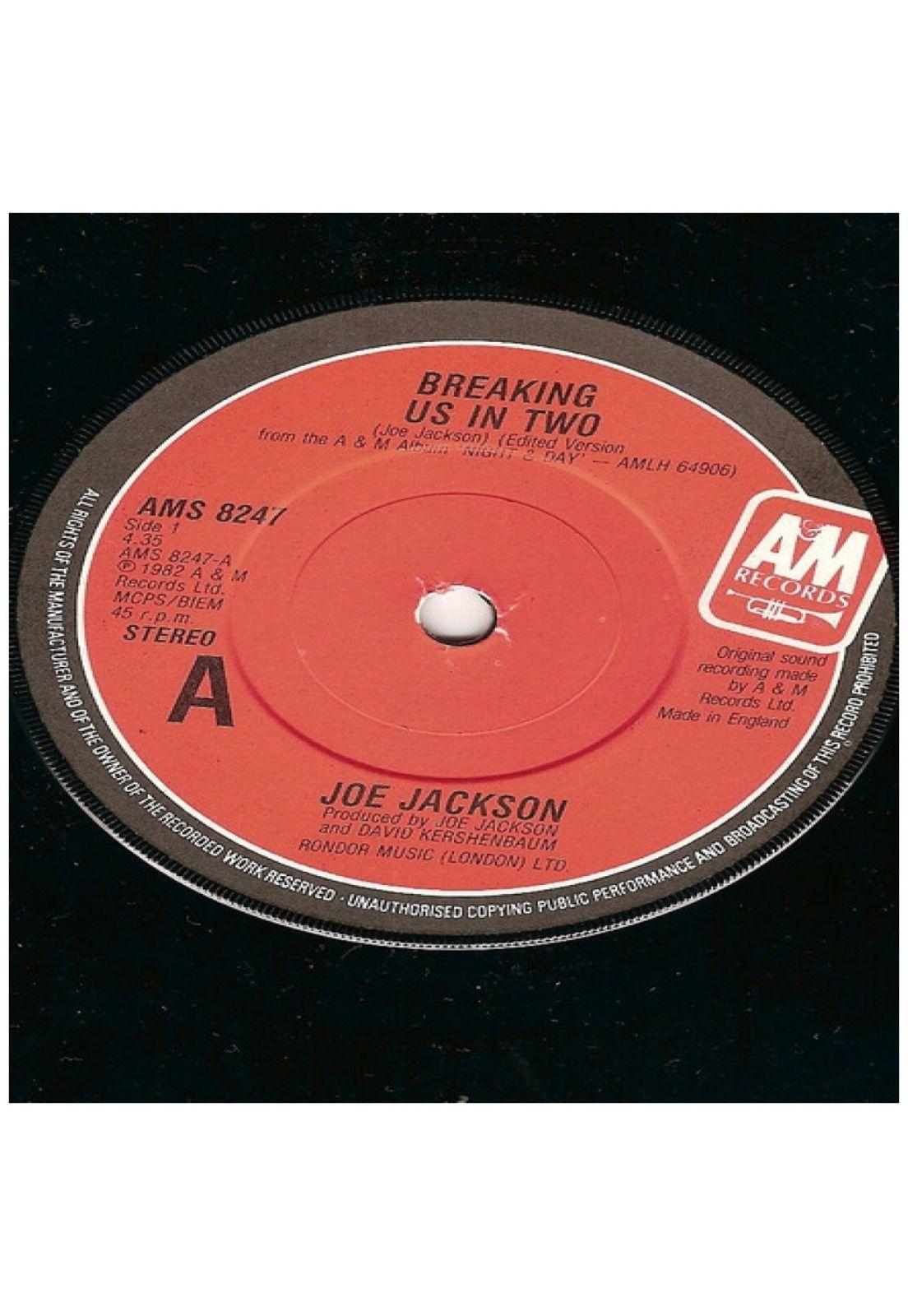 JOE JACKSON - BREAKING US IN TWO | 7" SINGLE USADO-2