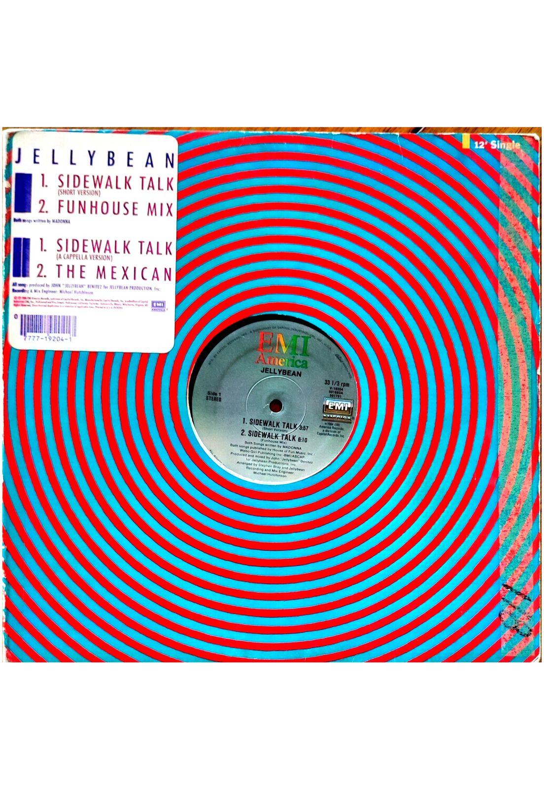 JELLYBEAN - SIDEWALK TALK/THE MEXICAN | 12" MAXI SINGLE USADO-0