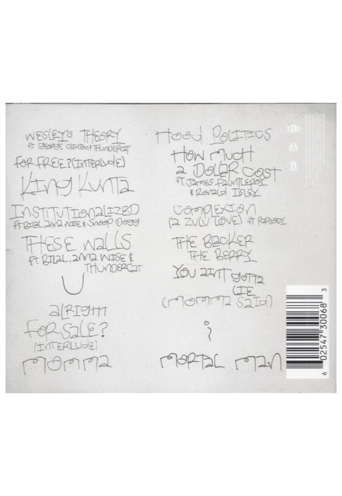KENDRICK LAMAR - TO PIMP A BUTTERFLY | CD-1